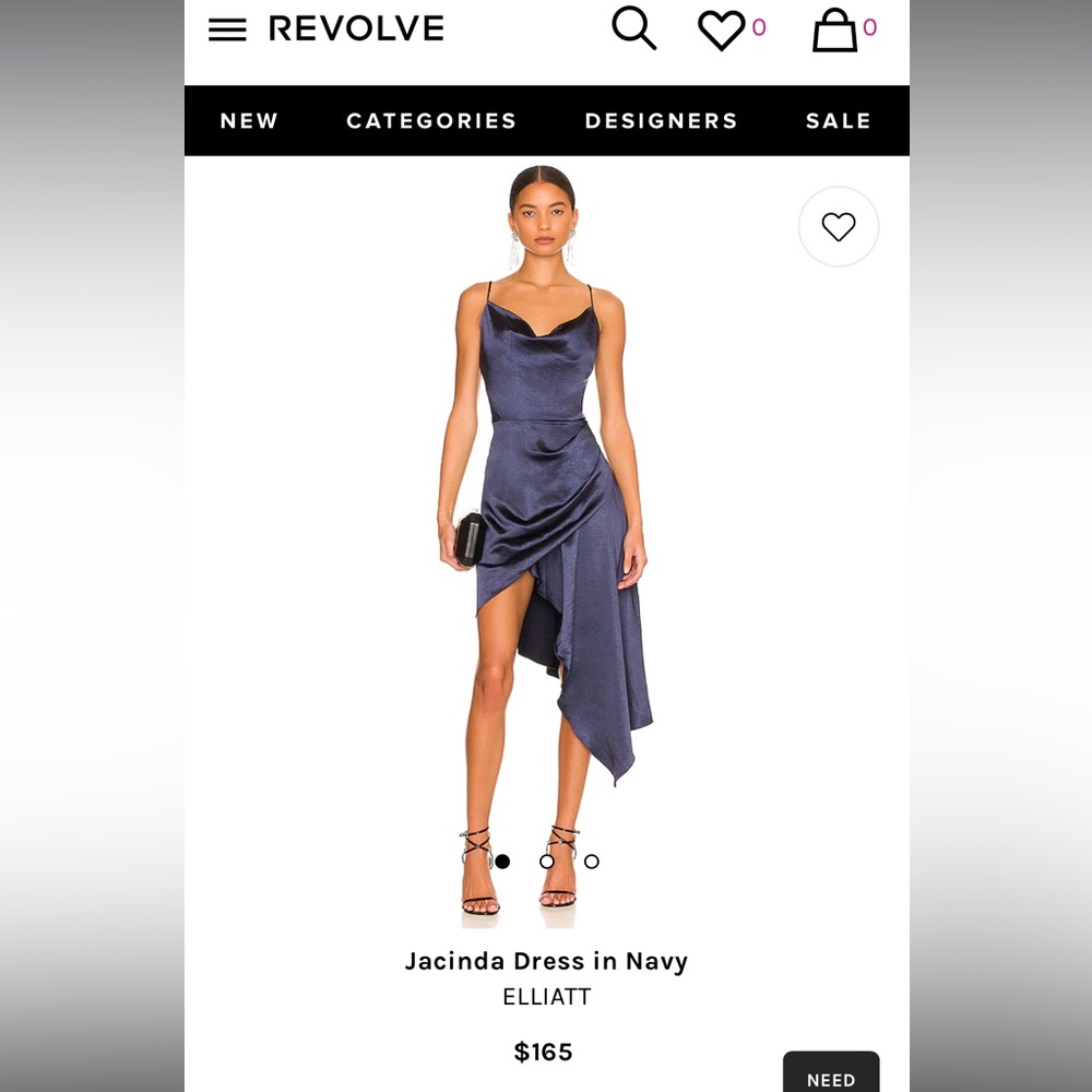 ELLIATT Jacinda Dress in Navy size XS
